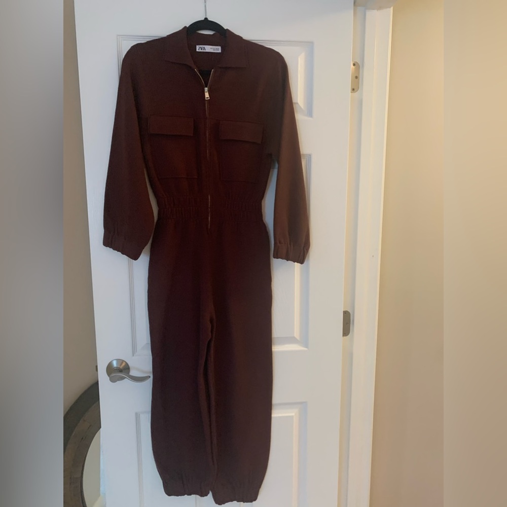Zara one piece Burgandy
